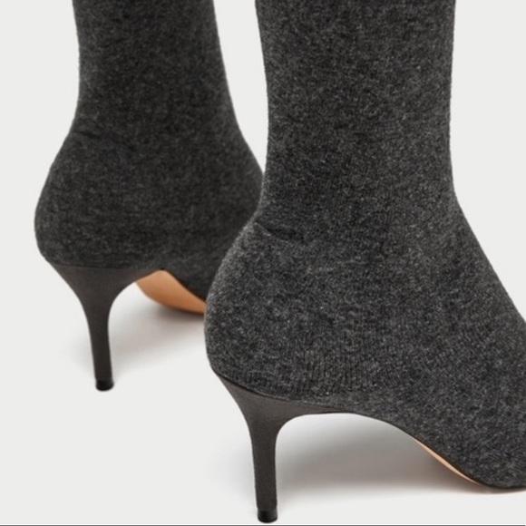 Zara Shoes Zara Over The Knee Sock Boots Poshmark